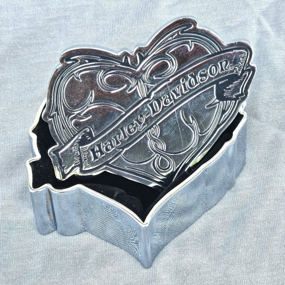 Harley Davison HD heart Shaped Jewelry Trinket Box 2007. - Picture 2 of 10